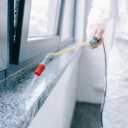 Poya Sam, spraying houses of companies and offices in Shiraz