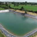 Geomembrane of Drop Gostar, construction of agricultural pool in central
