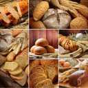 Large fantasy bread of the city, baking bread and pastry in Kerman