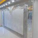 Modern Jacobean plastering, microcement patina and wall painting in Qazvin