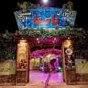 Basfa restaurant garden, traditional restaurant cafe in Kavos dome