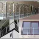 Arkan Sazeh, installation and implementation of steel fence and tempered glass in Shiraz