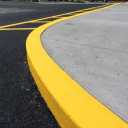 Circulation on Golfer Road, street parking marking and table painting in Tehran