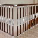 Safety fence, design and installation of wood design static steel fence in Tabriz