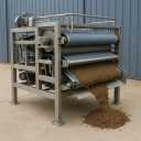 Technozist company, production of screw press dryer sludge repair in Isfahan