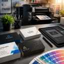 Coffee printing, instant printing of all kinds of banners and business card design in Mashhad