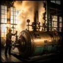 Azin central steam boiler, hot oil boiler repairs and accessories in Arak