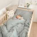 Sismoni Venus, sewing design of baby bed set, crib, box and curtain in Esfrain