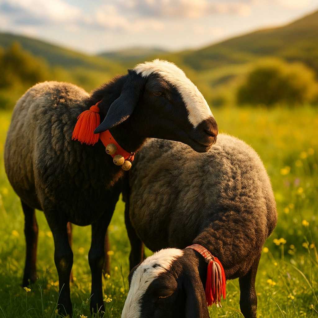 Multi -weighted multicolor shawl sheep
