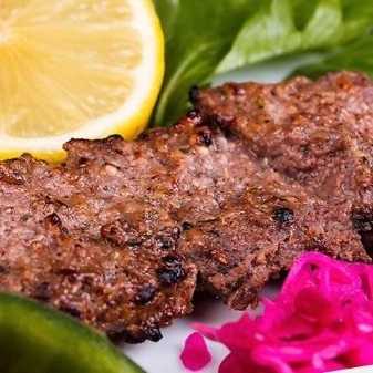 Sour kebab (180 grams of veal fillet)