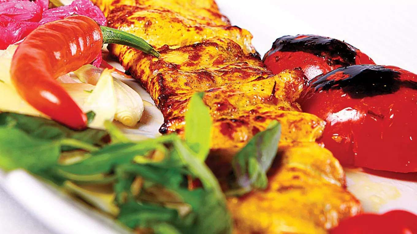 Saffron grilled chicken