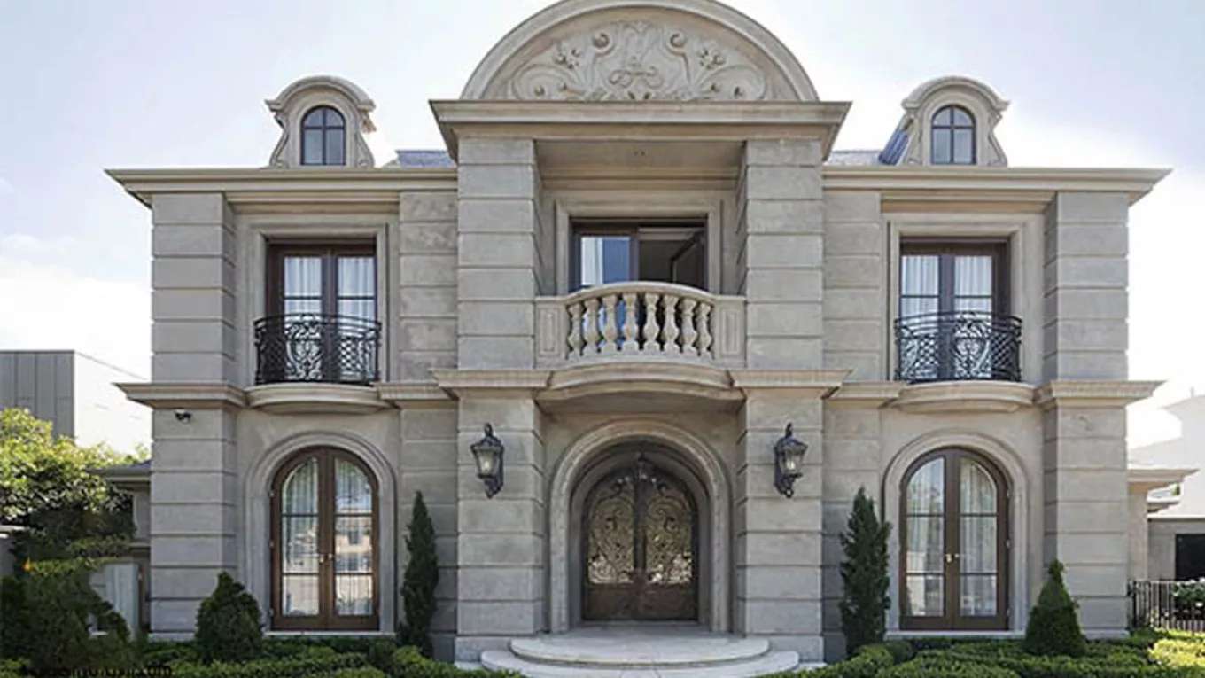 Execution of building facade stone