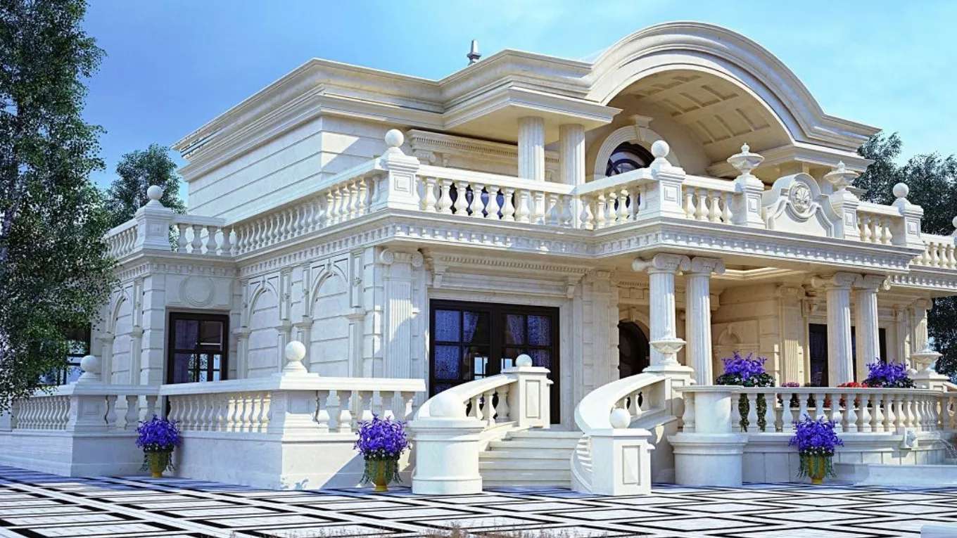 Stone facade