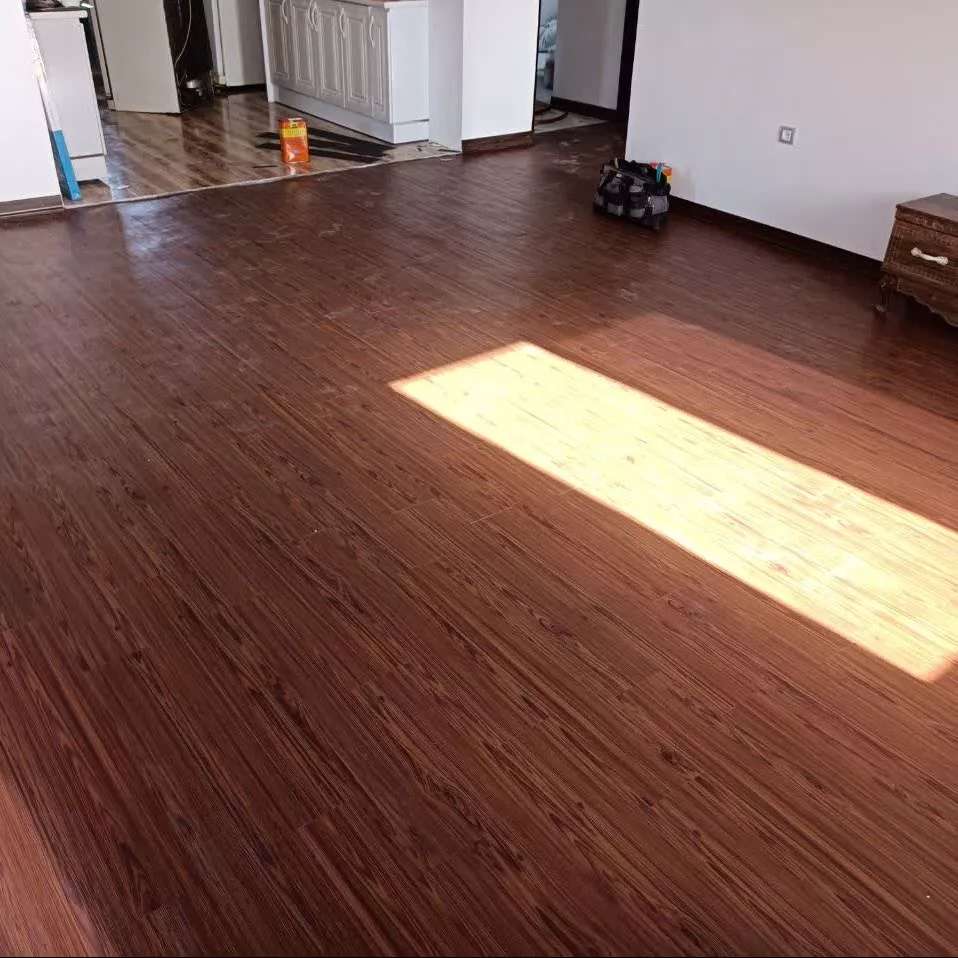 قبل و بعد اجرای کفپوش سه میل متراژ هر بسته 3/34
