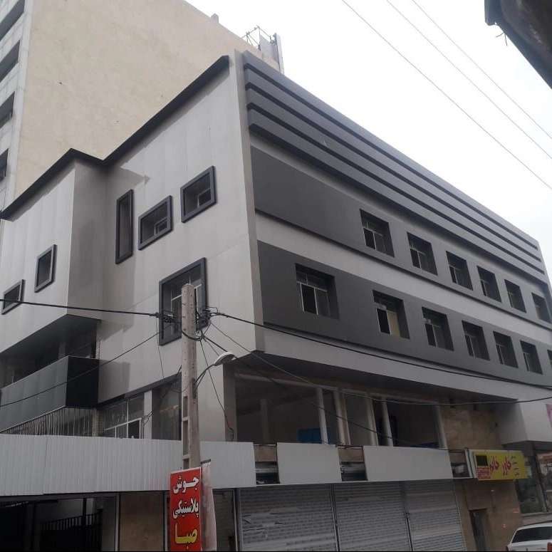 Implementation of commercial composite facade in Gohardasht