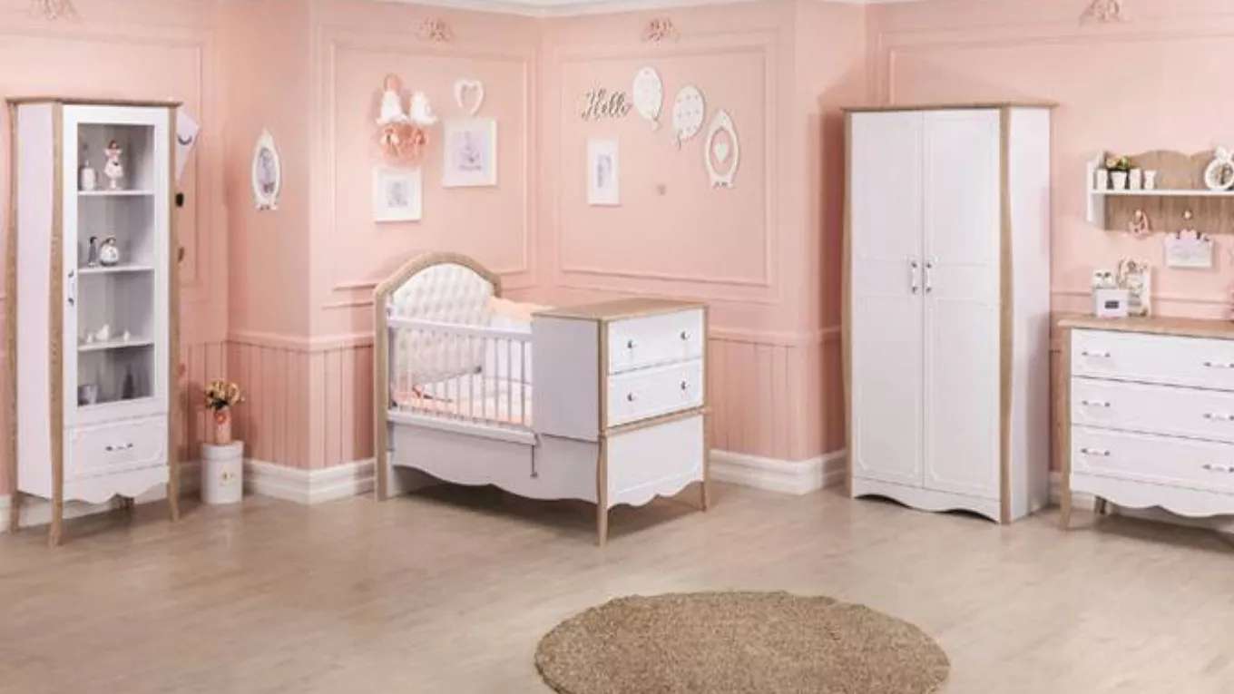 Beta wooden baby bed set