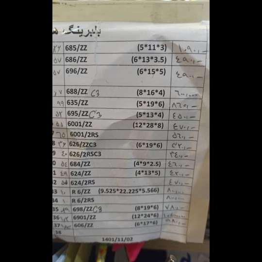بلبرینگ میزان