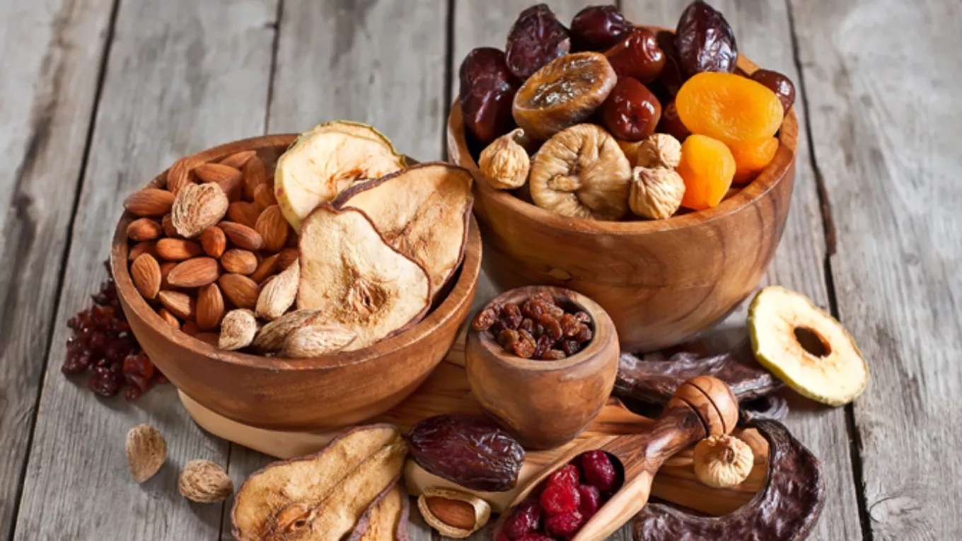 Chlorine-free dried fruits