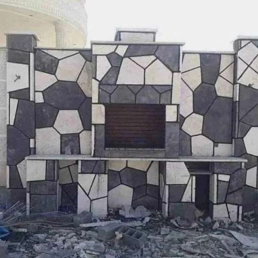 آبنما و باربیکیو با سنگهای معدن دماوند