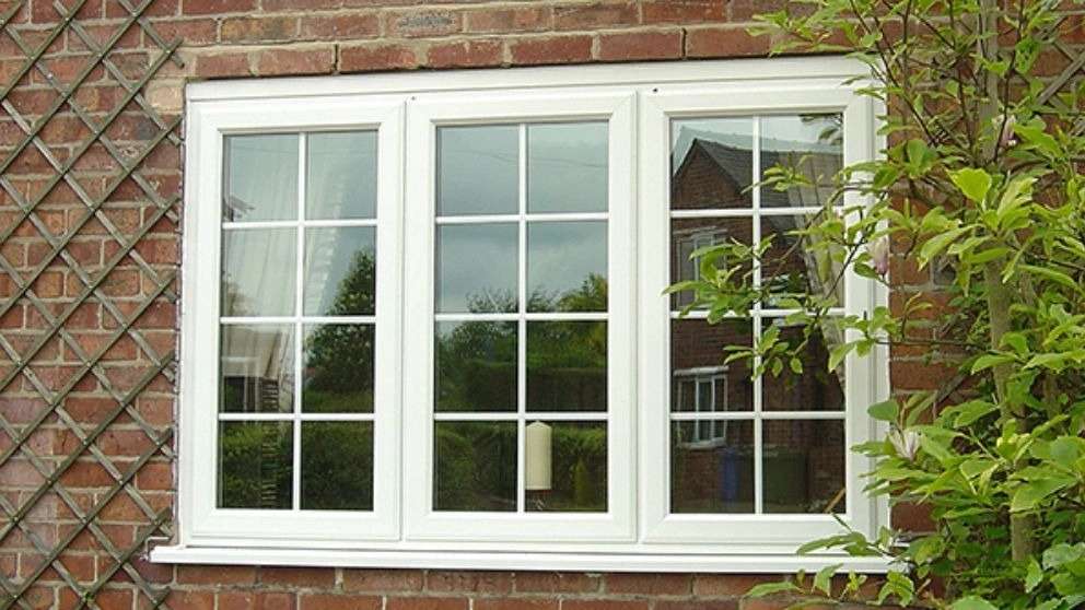 نافذة زجاجية مزدوجة UPVC