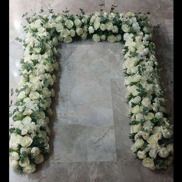 پنل و توپک گل جهت دیزاین تالار و تشریفات