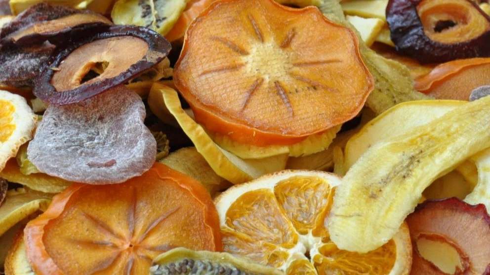 Golden dried fruit