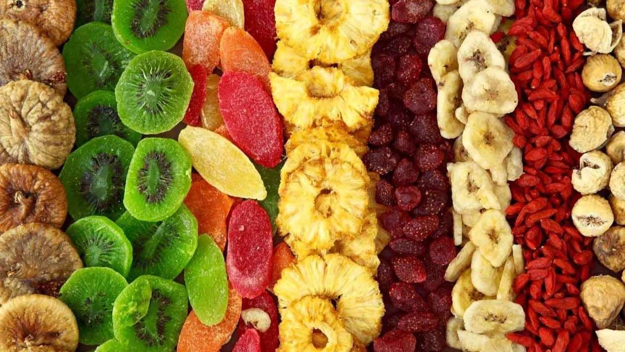 Golden dried fruit