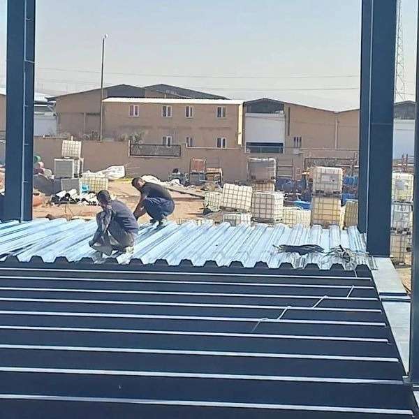 نصب عرشه فولادی برای شرکت پرژگ