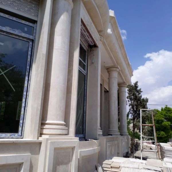 تولیدی ستون های سنگی گرد کاظمی در اصفهان