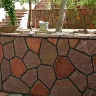 اجرای سنگ ورقه ای