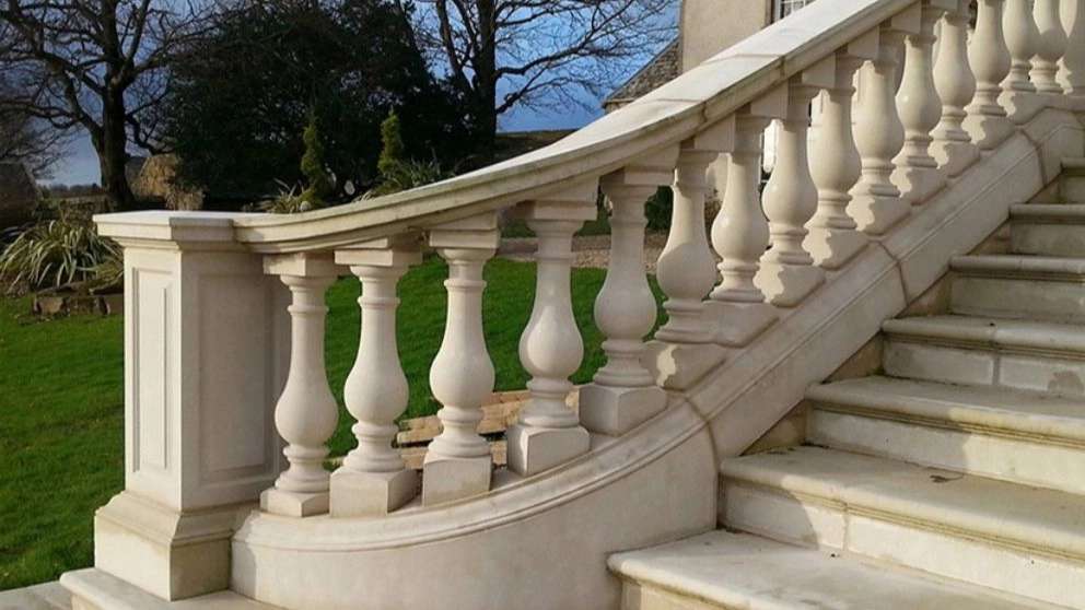 New stone fence