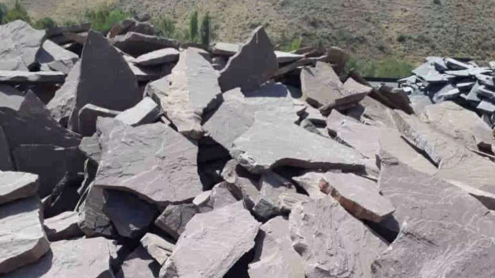 Sheet stone rubble in Tehran
