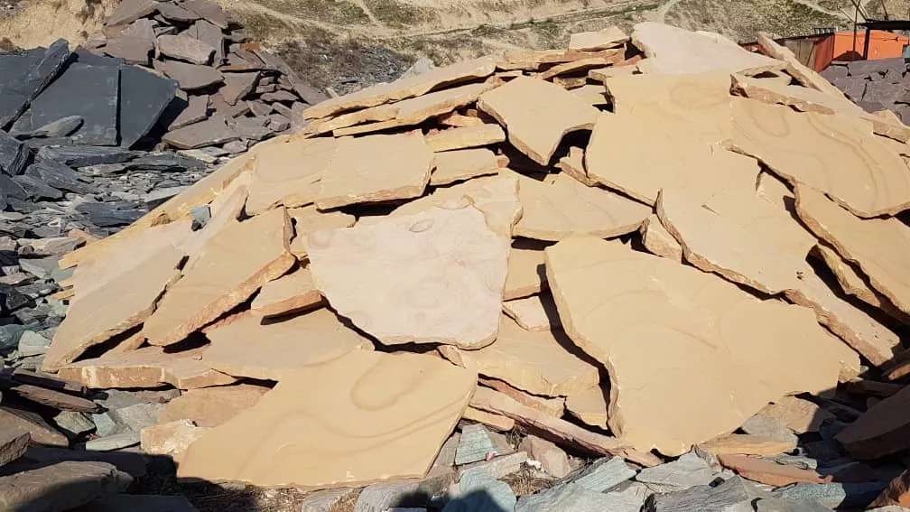 Sheet stone rubble in Tehran