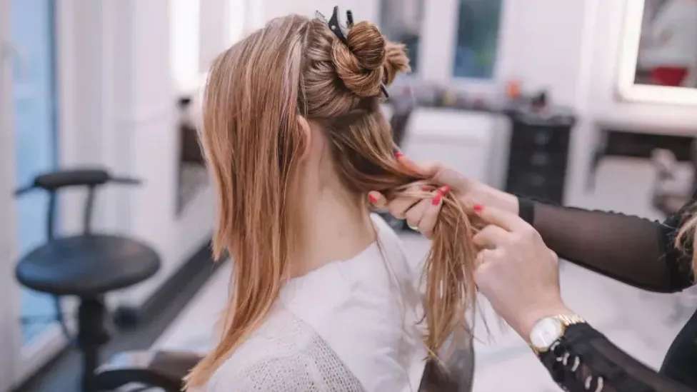 Chignon and hairdressing