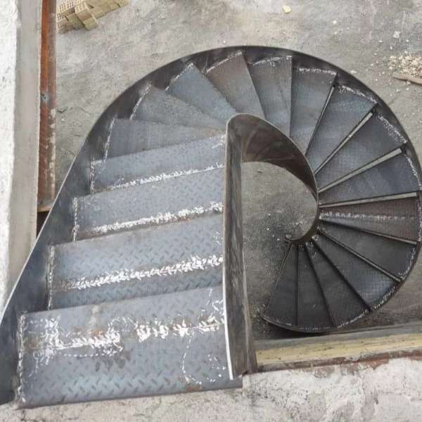 پله مارپیچ و نرده استیل آریا استیل
