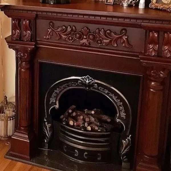 شومینه های کلاسیک(برقی،گازی،چدنی)با فرم چوب