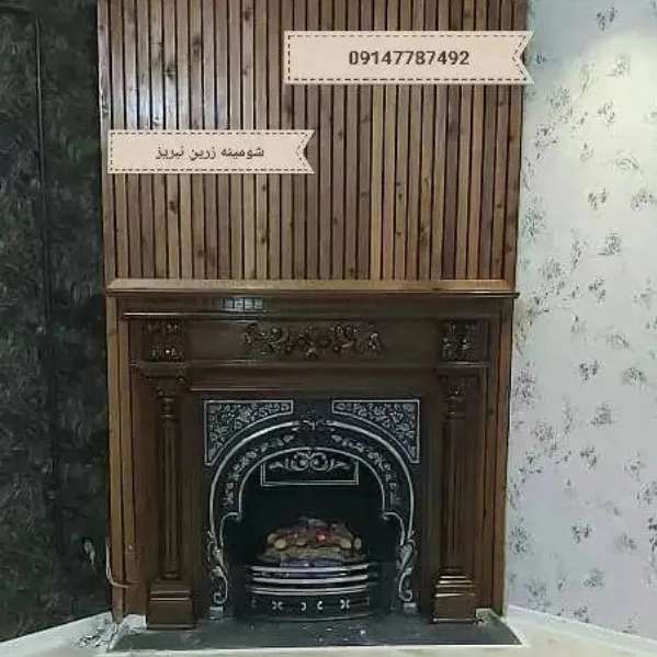 شومینه های کلاسیک(برقی،گازی،چدنی)با فرم چوب