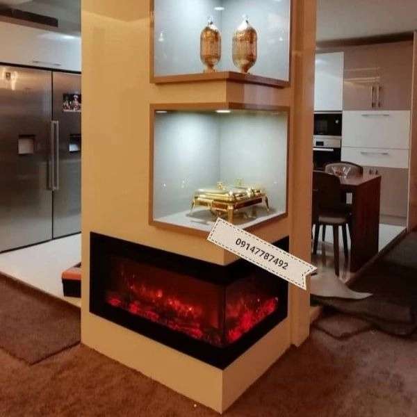 شومینه های ۹۰درجه یا Lمدرن(برقی،گازی)