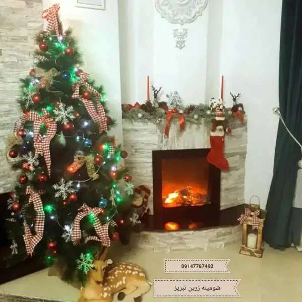 شومینه های کلاسیک(برقی،گازی،چدنی)با فرم چوب و سنگ