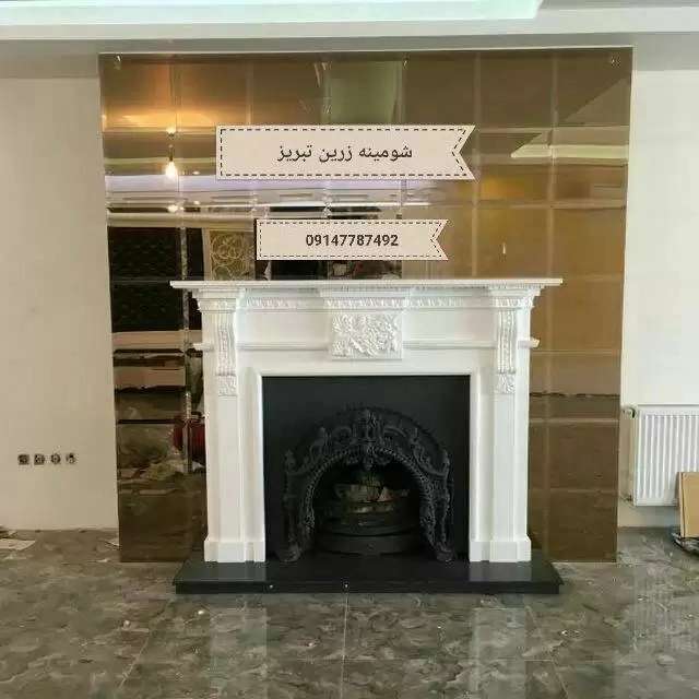 شومینه های کلاسیک(برقی،گازی،چدنی)با فرم چوب و سنگ