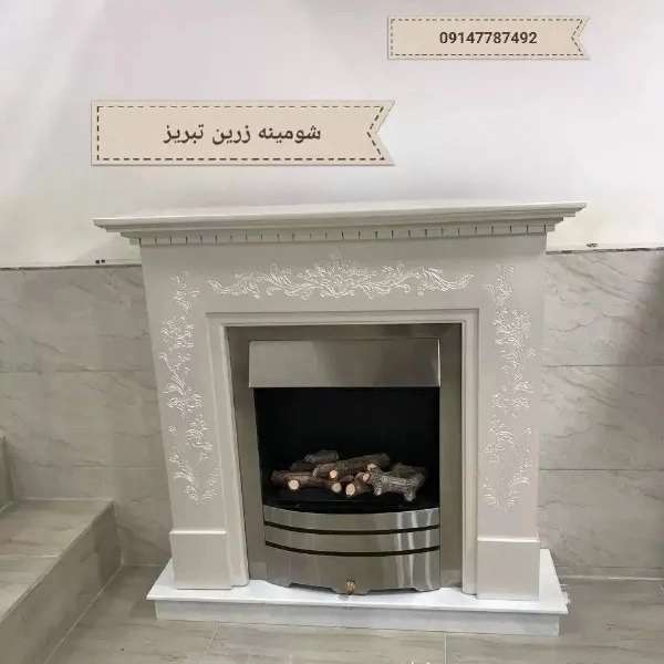 شومینه های کلاسیک(برقی،گازی،چدنی)با فرم چوب و سنگ