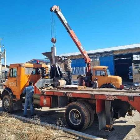 جرثقیل پشت کامیون جرثقیل مهران