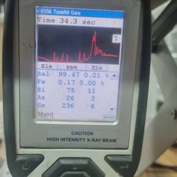 قالکاری زرین صنعت ، تست خاک معدنی با دستگاه XRF در کرج