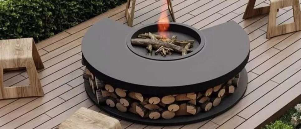 Durhami fireplace table