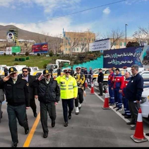 حضور امداد خودرو قروین نماینده کانون جهانگردی و اتومبیلرانی در همایش بزرگ ترافیکی پلیس راهور