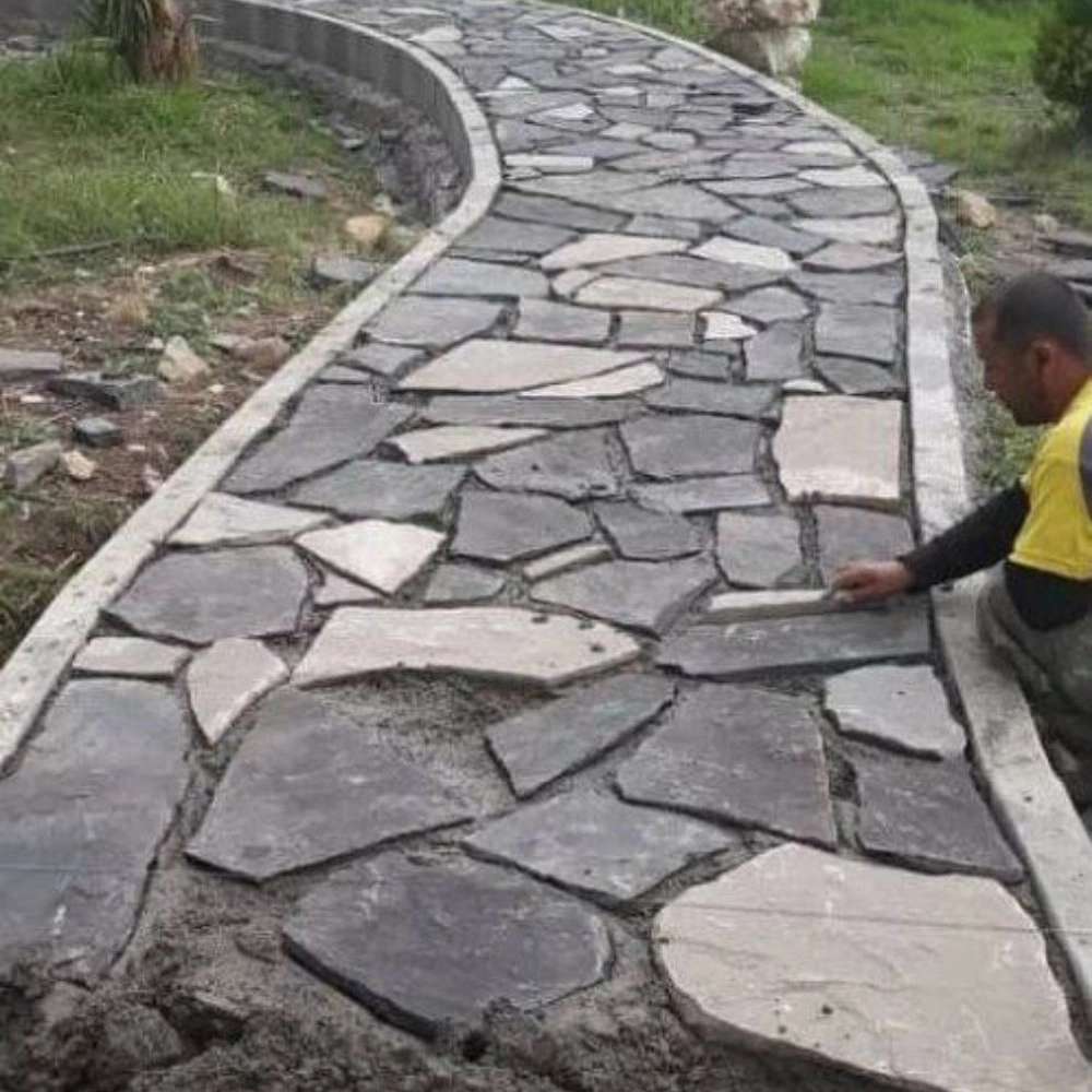 لاشه سنگ و سنگ ورقه ای مصالح رجبیان در دماوند تهران