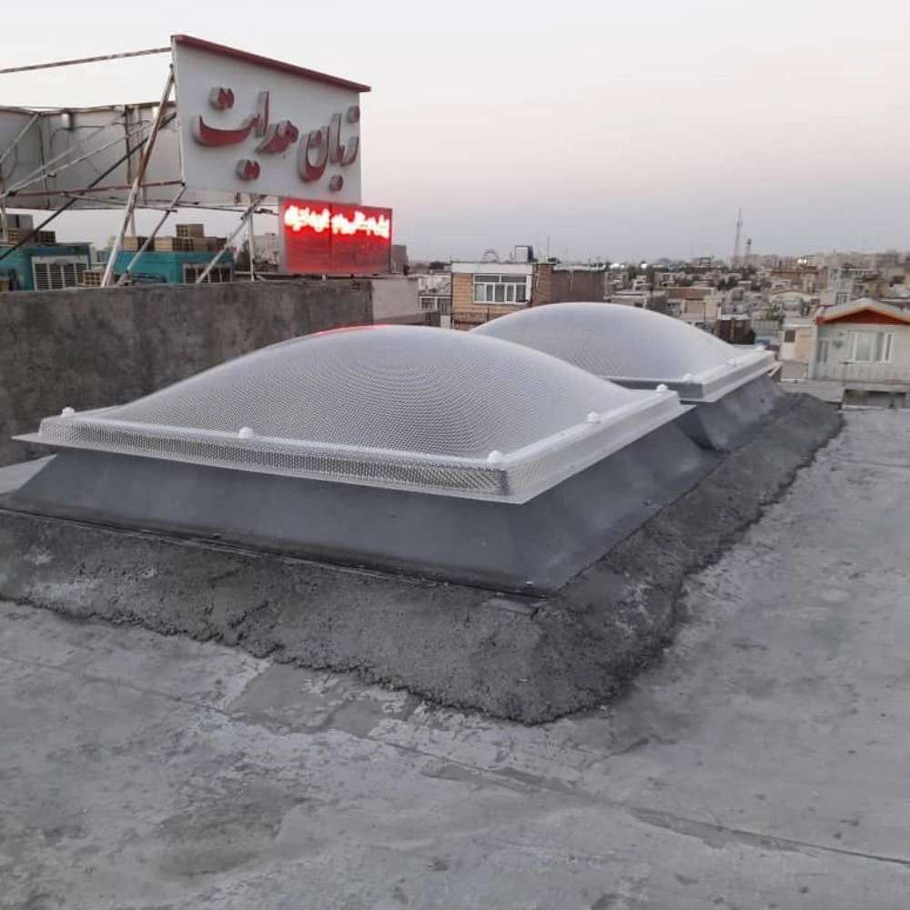 طراحی و اجرای نورگیر حبابی و پوشش سقف در اراک