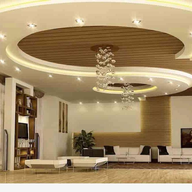 سفید کاری غیرتی کناف کاری نور مخفی با گچ در صومعه‌سرا
