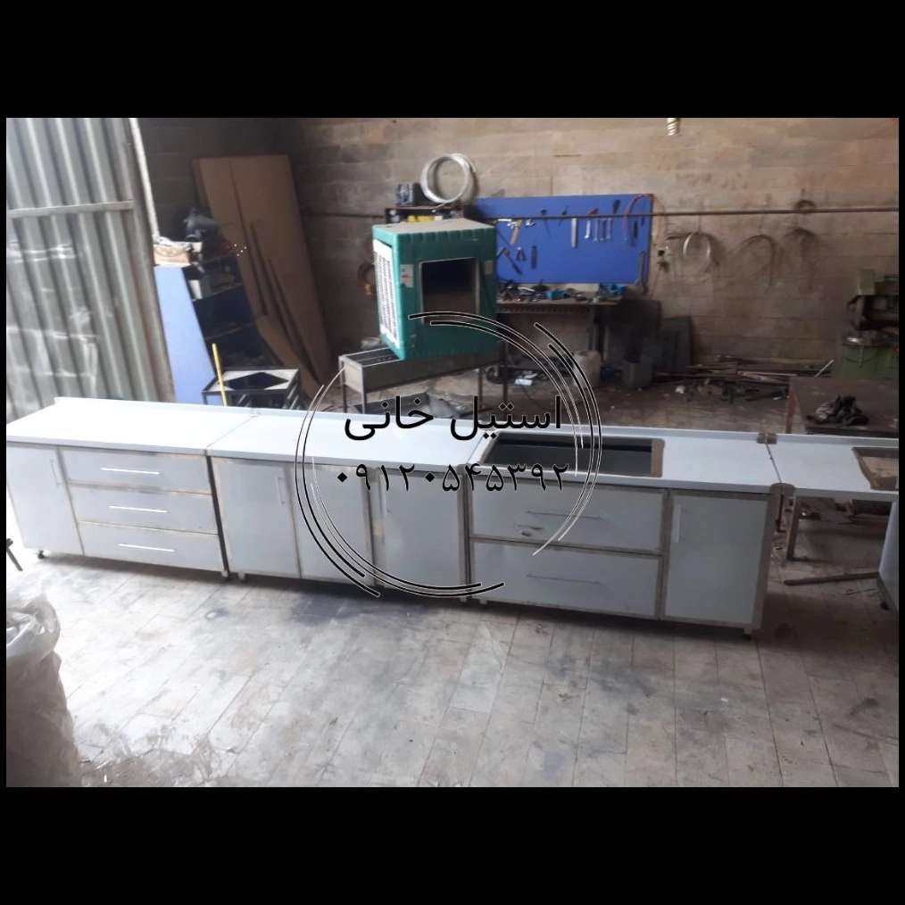 کابینت زمینی  استیل