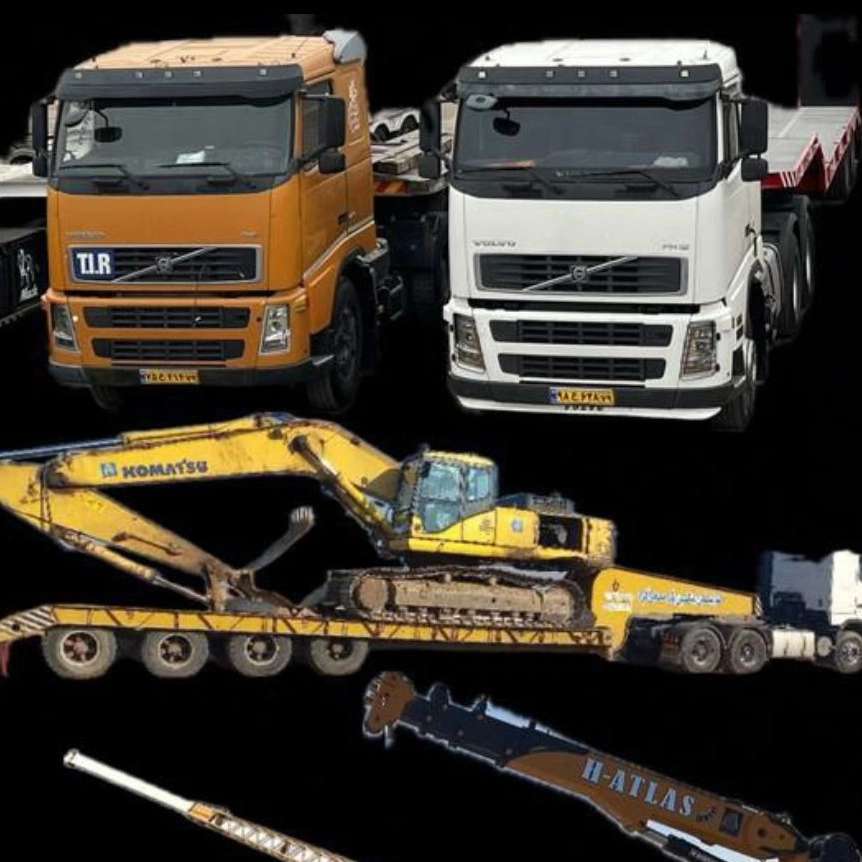 جرثقیل های سبک سنگین کمرشکن و تریلر در قزوین